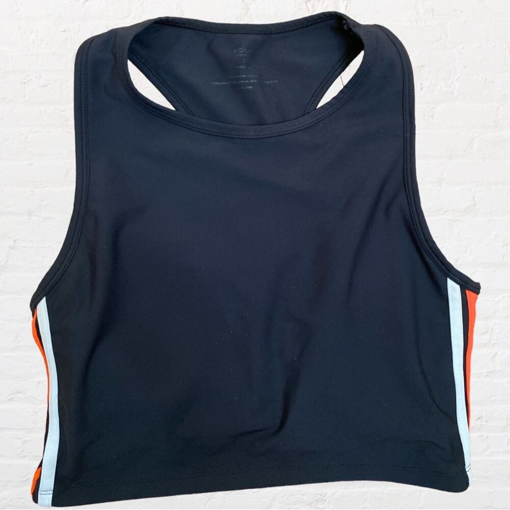 Aqua Athletic y2k style cropped athletic top
